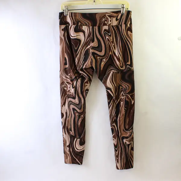 No Boundaries Brown Swirl Leggings Juniors Large 11-13