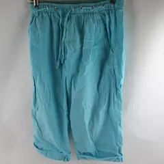 Cappagallo Light Blue Drawstring Cotton Capri Pants Women's Small