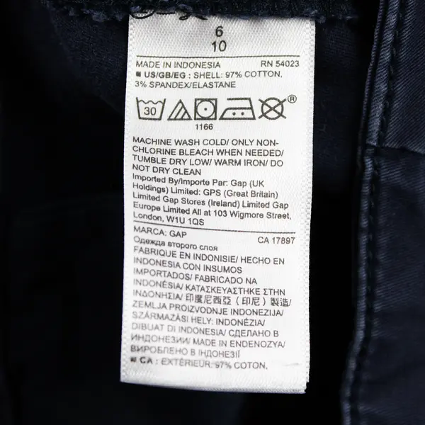 GAP Women's 6 Navy Blue Girlfriend Chino Straight Ankle Casual Stretch Pants