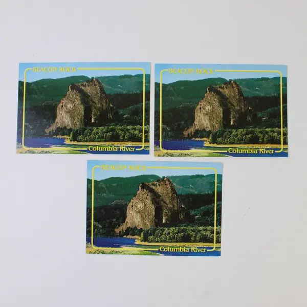 Lot Of 3 Beacon Rock Columbia River Gorge Washington Postcards Smith Western