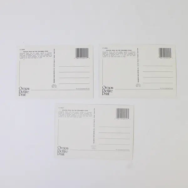 Lot Of 3 Beacon Rock Columbia River Gorge Washington Postcards Smith Western