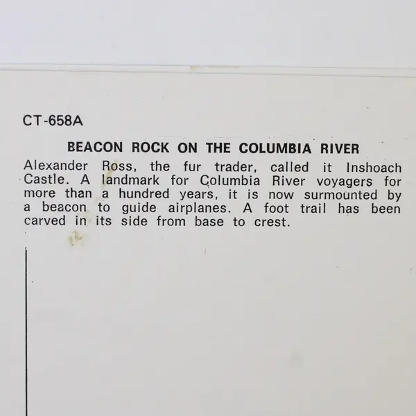 Lot Of 3 Beacon Rock Columbia River Gorge Washington Postcards Smith Western