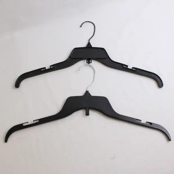 Lot of 10 Black Plastic Retail Shirt Hangers