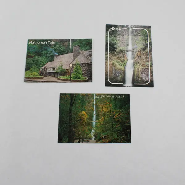 Lot Of 3 Columbia River Gorge Oregon Waterfall Postcards Wahkeenah Bridal Veil