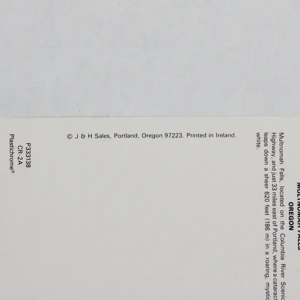 Lot Of 3 Columbia River Gorge Oregon Waterfall Postcards Wahkeenah Bridal Veil