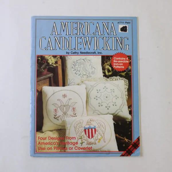 Vintage Americana Candlewicking Pattern Book, 1983 #7711