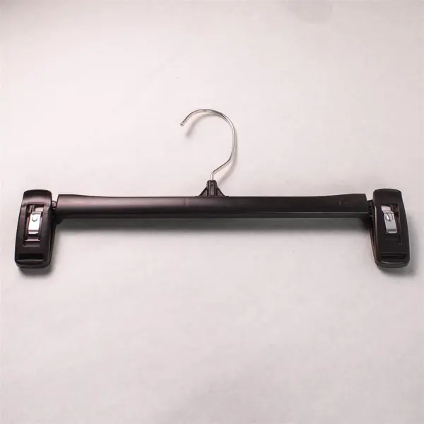 Lot of 10 Black Plastic Retail Skirt and Pants Hangers