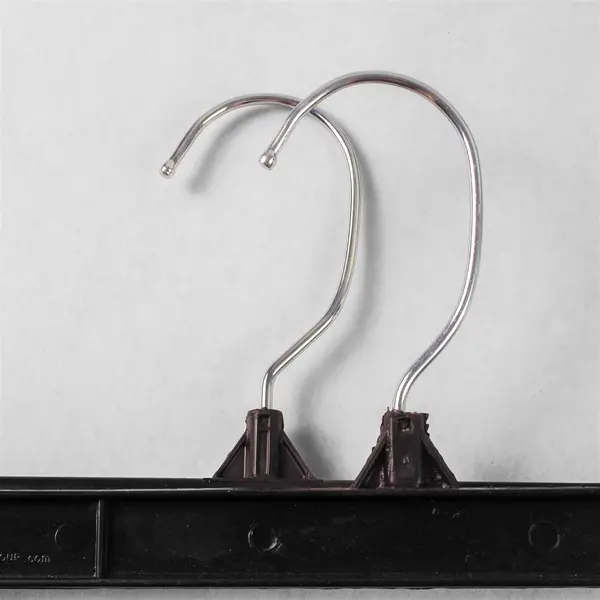 Lot of 10 Black Plastic Retail Skirt and Pants Hangers