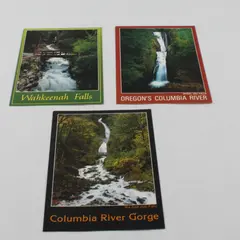 Lot Of 3 Columbia River Gorge Oregon Waterfall Postcards