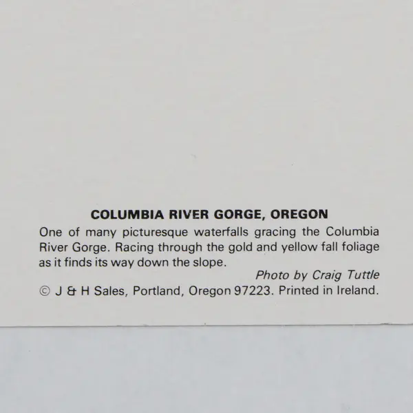 Lot Of 3 Columbia River Gorge Oregon Waterfall Postcards