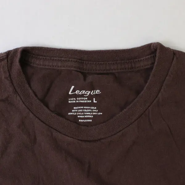 League Youth L Brown 100% Cotton Linfield Graphic Short Sleeve T-Shirt