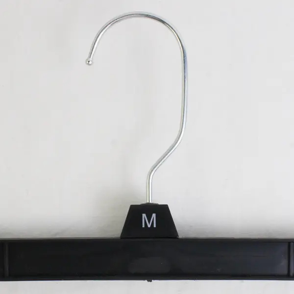 Lot of 10 Black Plastic Retail Skirt and Pants Hangers Closet Storage