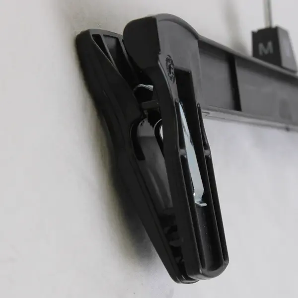 Lot of 10 Black Plastic Retail Skirt and Pants Hangers Closet Storage