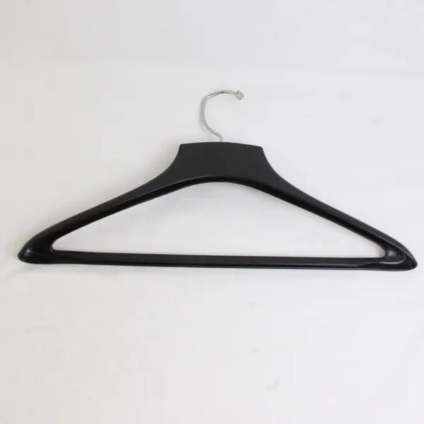 Mixed Lot of 5 Black Plastic Suit Hangers