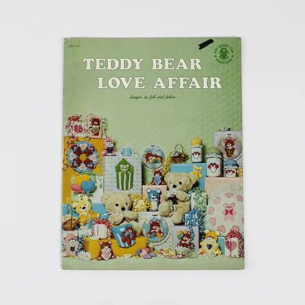 Vintage Teddy Bear Love Affair Pattern Book, 1983 #ABC 104