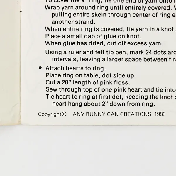 Vintage Teddy Bear Love Affair Pattern Book, 1983 #ABC 104