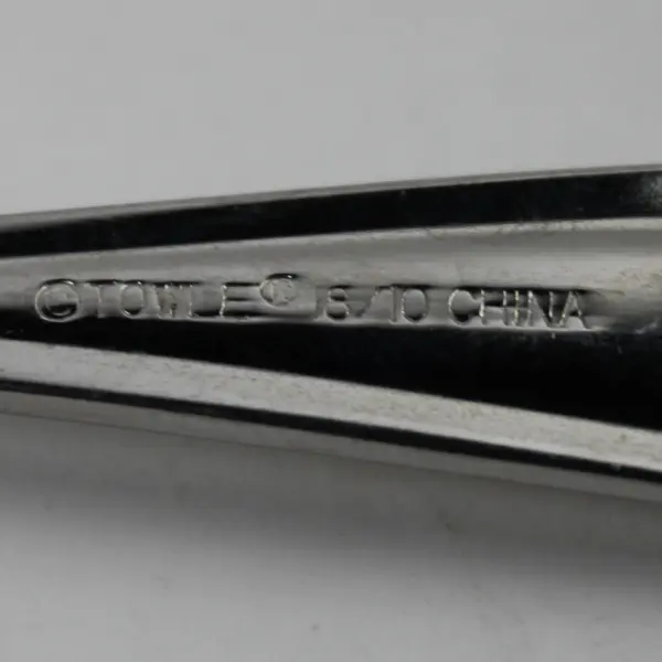 Towle Silver Unknown HTF Pattern 18/10 Stainless Baby Fork 4.5" Good Condition