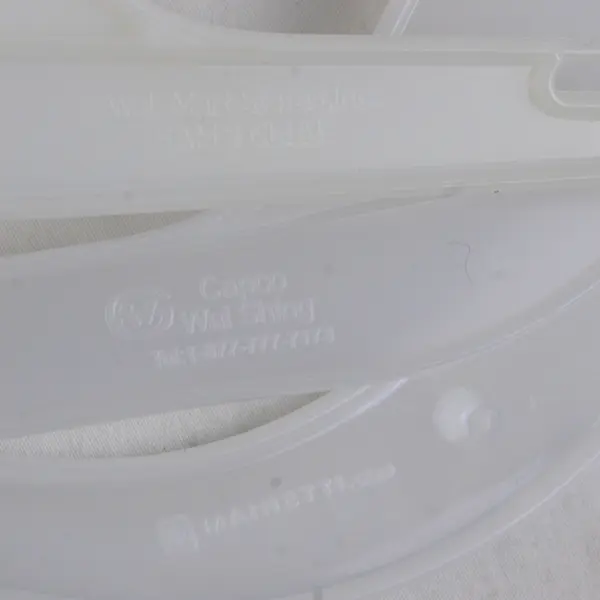 Lot of 10 White Plastic Retail Shirt Hangers