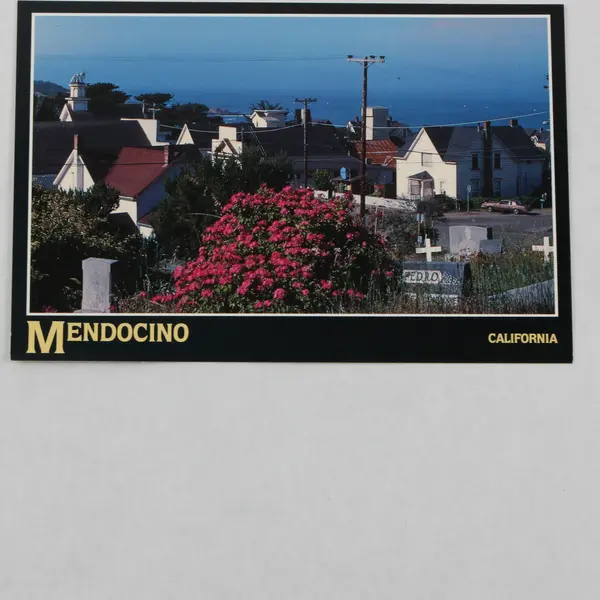 Lot Of 3 Vintage Mendocino California Postcards Historic Building Views