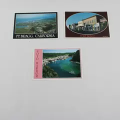 Lot Of 3 Vintage Fort Bragg California Postcards Various Views