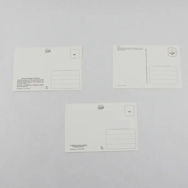 Lot Of 3 Vintage Fort Bragg California Postcards Various Views