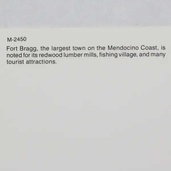 Lot Of 3 Vintage Fort Bragg California Postcards Various Views