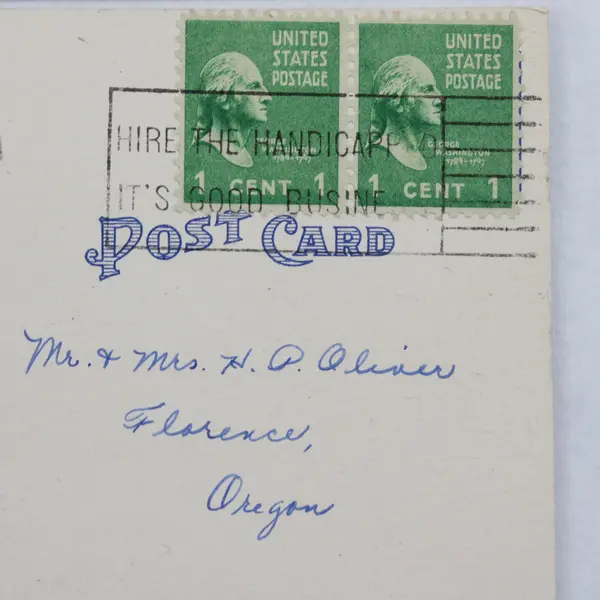 Lot Of 2 Vintage Fort Bragg Mendocino California Postcards 