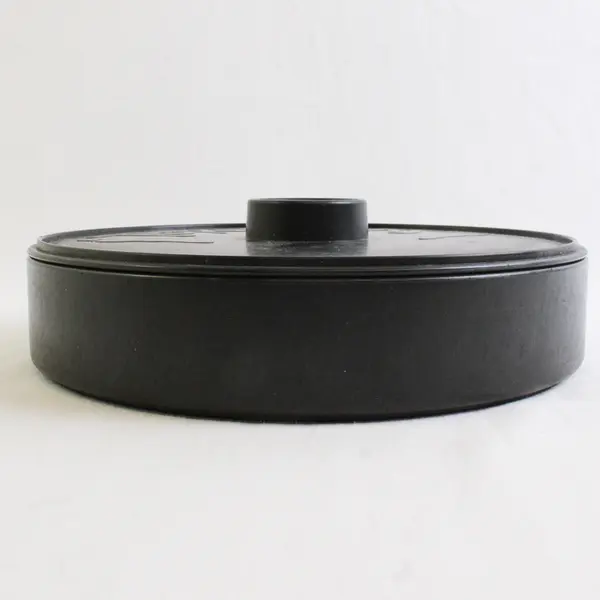 Imusa Solid Black Color Round Plastic Tortillas Holder With Matching Lid