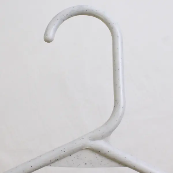 Mixed Lot of 10 White and Off-White Plastic Clothes Hangers Closet Storage