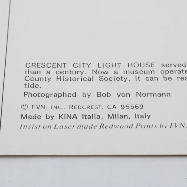 Lot Of 3 Vintage California  Lighthouse Postcards St George Battery Point