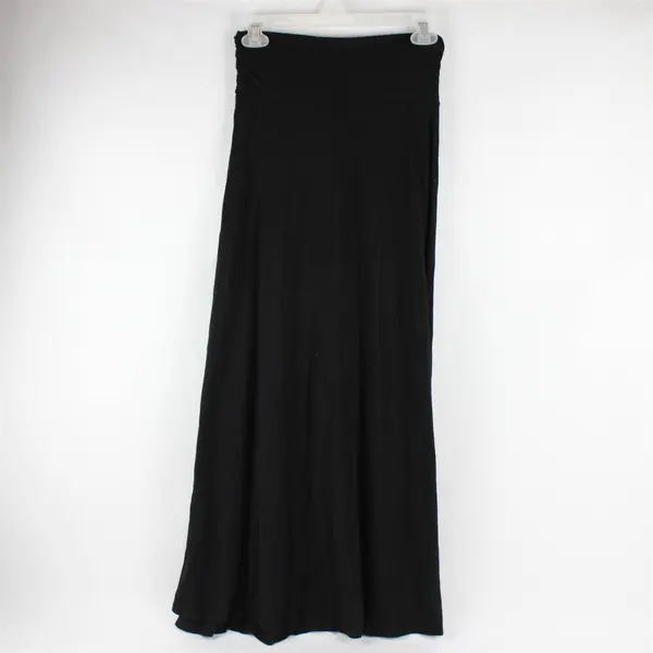 Bobeau Women's XS Black 38” Long Pull On Stretch Maxi Skirt