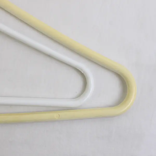 Mixed Lot of 10 White and Off-White Plastic Clothes Hangers Closet Organization