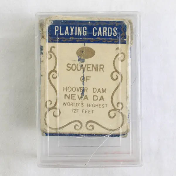 Hoover Dam Bridge Nevada Miniature Deck Playing Cards in Original Plastic Case