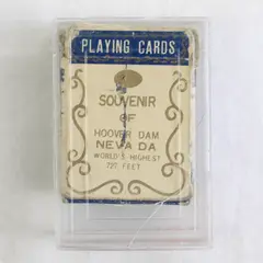 Hoover Dam Bridge Nevada Miniature Deck Playing Cards in Original Plastic Case