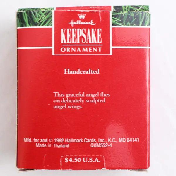 Hallmark Keepsake Angel Harpist Miniature Christmas Ornament 1992
