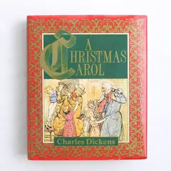 A Christmas Carol 1990 HC/DJ Charles Dickens Miniature Book 3.25" 