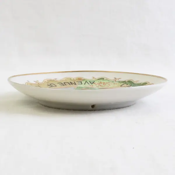 Vintage Miniature Plate California Redwoods Avenue of the Giants Souvenir Travel