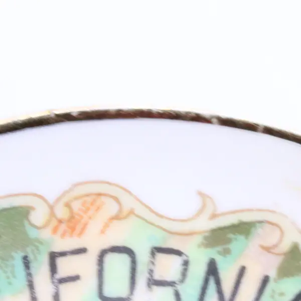 Vintage Miniature Plate California Redwoods Avenue of the Giants Souvenir Travel