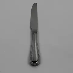 Wallace Silversmiths Continental Bead B/F 18/10 SS Solid Dinner Knife 9.75" Good