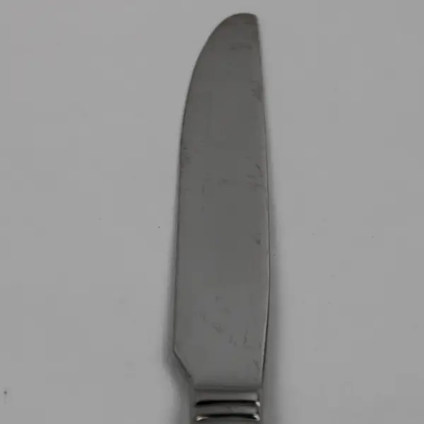 Wallace Silversmiths Continental Bead B/F 18/10 SS Solid Dinner Knife 9.75" Good