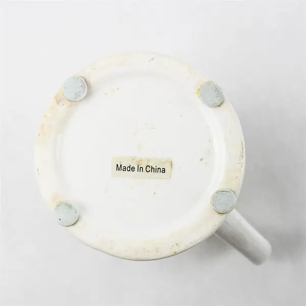 Vintage White Milk Glass Pitcher Quilt Pattern Collectible