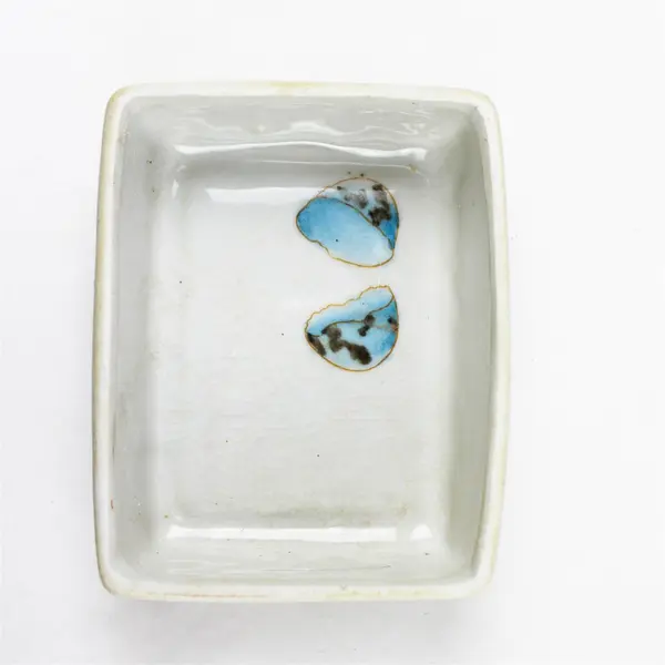 Homart Ceramic Trinket Box Postcard Mail Jewelry Keepsake Box