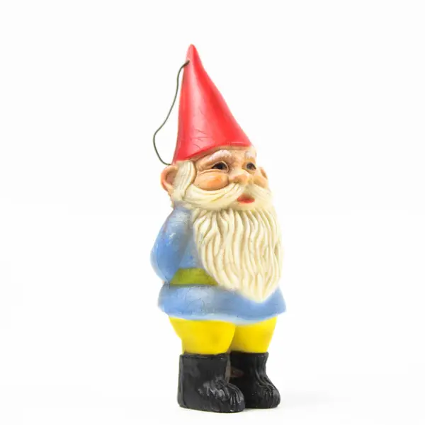Lot of 2 Gnome Christmas Ornaments Tree Decorations 4.25in