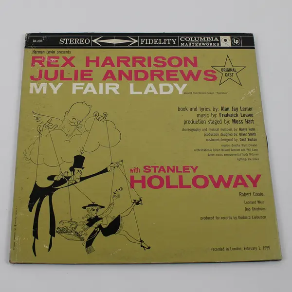 My Fair Lady Harrison & Andrews Original Cast 12"  Vinyl Record