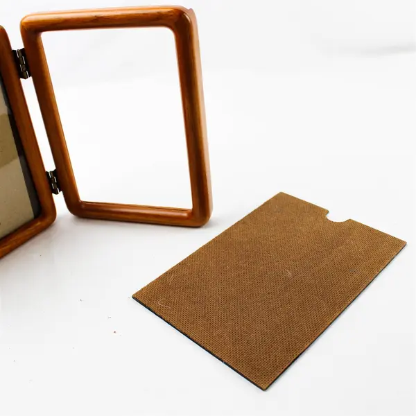 Double Wooden 2-Photo Picture Frame 