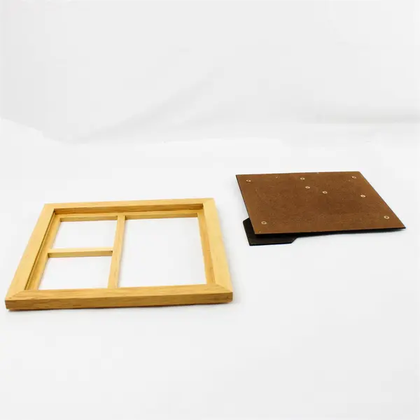 Multi-Frame Natural Wood Photo Frame Display Wall Mount Gallery Style