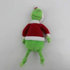 Dr Seuss Grinch in Santa Hat and Coat Outfit 9" Plush