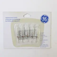 2.5 Volt GE Christmas Light Bulbs CLEAR Mini for 50 100 150 Light String A Long