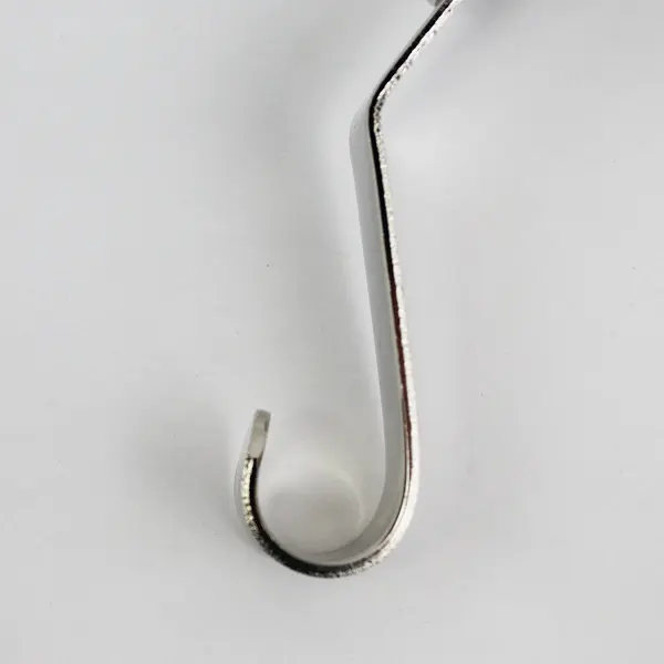 Set of 4 Stainless Steel Snowman Stocking Holders For Mantle, Fireplace, Shelf