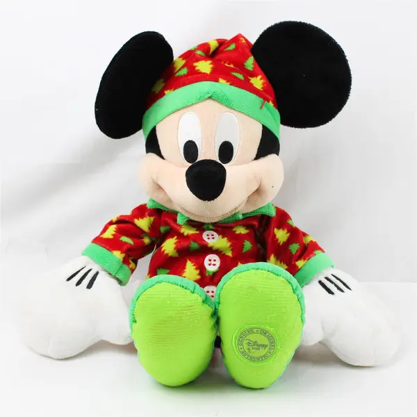 Disney Mickey Mouse 15in Collectible Plush Christmas Tree Pajamas